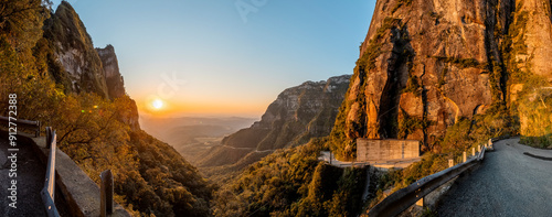 Vászonkép Panoramica Amanhecer Serra do Corvo Branco, Urubici, Santa Catarina