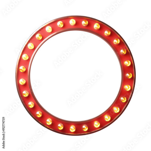 Retro marquee light sign frame banner background