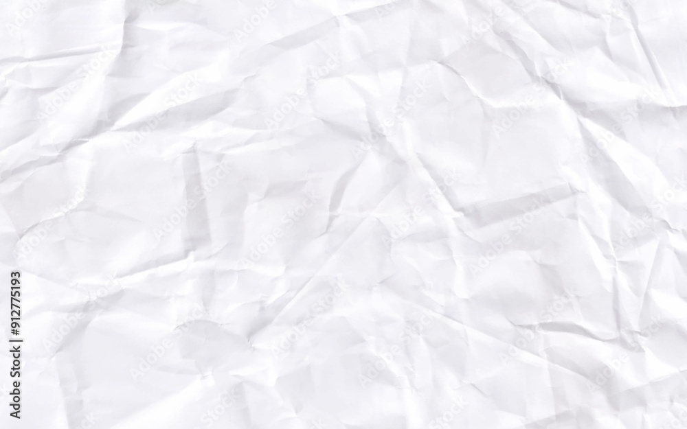 Horizontal empty clean crumpled paper background vector. White creased paper texture. Horizontal empty clean crumpled paper background vector. White creased paper texture.