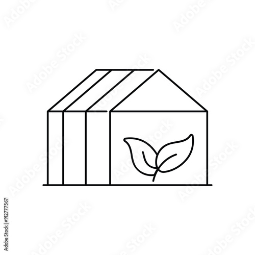 Green House vector icon