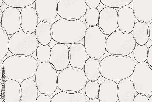 Obraz na płótnie Sea stone stylish pattern with black and beige color w salonie