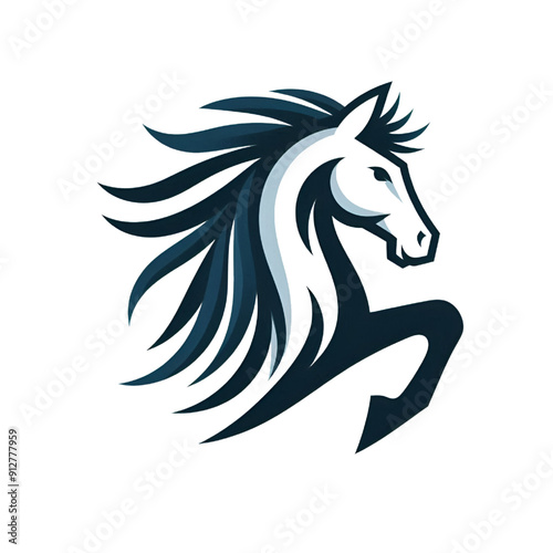 horse logo isolated on transparent background