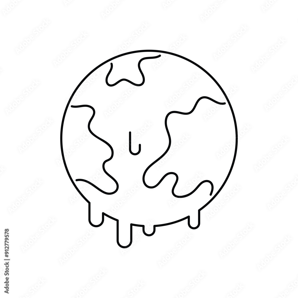 Global Warming vector icon Global Warming vector icon