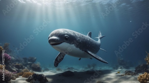 nico the ninja narwhal a narwhal with ninja skills pro cinematic concept art