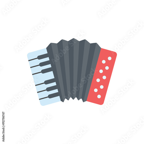 Accordion vector icon
