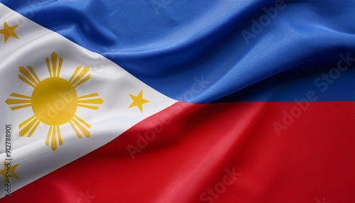 Simple wavy background for the Philippine flag