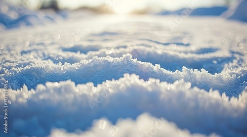 winter landscape with snow