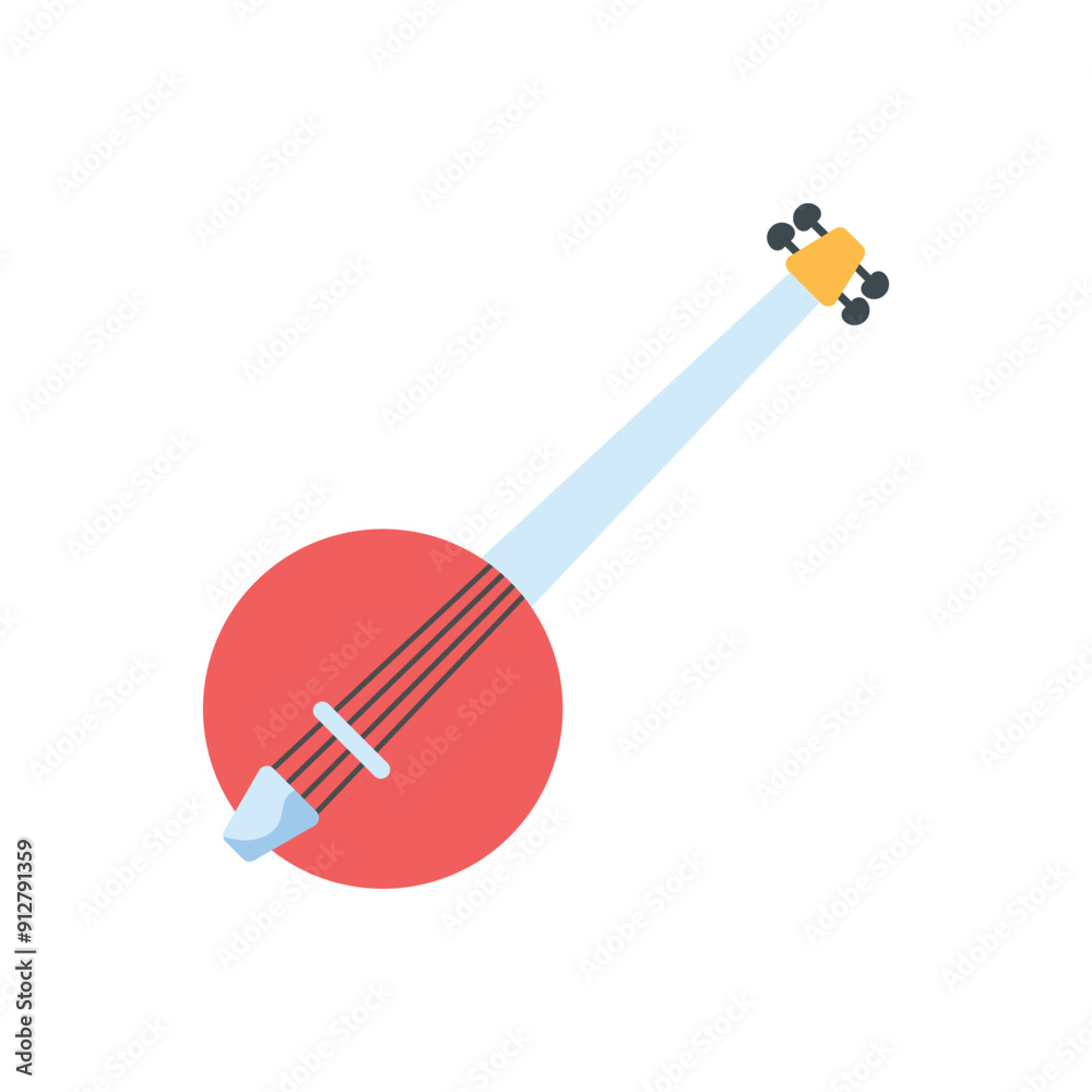 Banjo vector icon Banjo vector icon