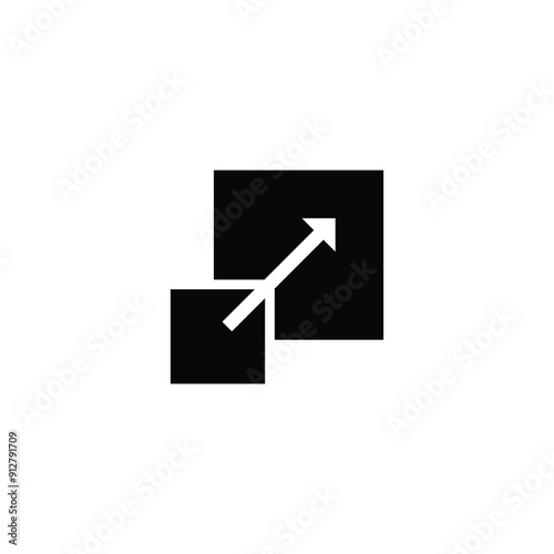Size icon vector design trendy