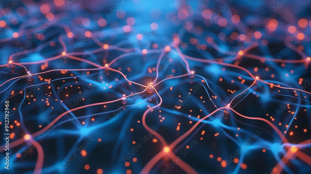 Deep learning algorithm, recognizing patterns Stock Illustration ...