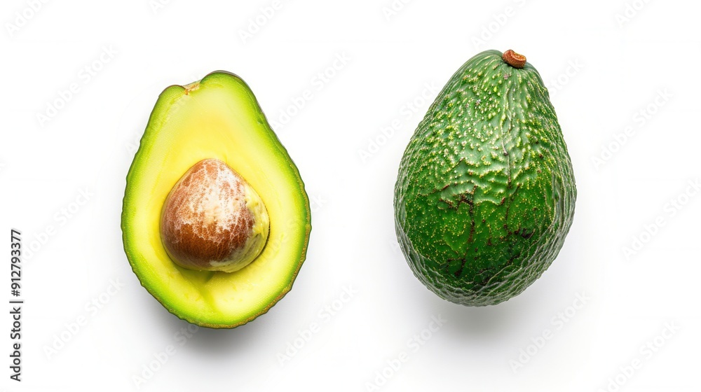 Fresh avocado fruit closeup view Fresh avocado fruit closeup view