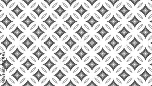 An abstract geometric pattern with white shapes contrasted against a gray textured backdrop, suitable for backgrounds or wallpapers