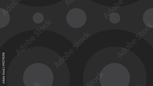 Geometric shapes on black abstract background