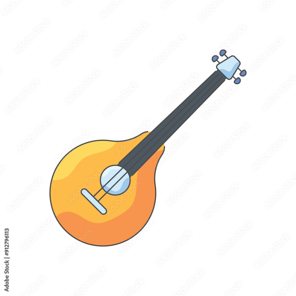 Mandolin vector icon Mandolin vector icon