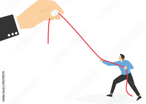 Unfair competition, start up vs big company, imbalance battle, unhelathy rivalry concept

