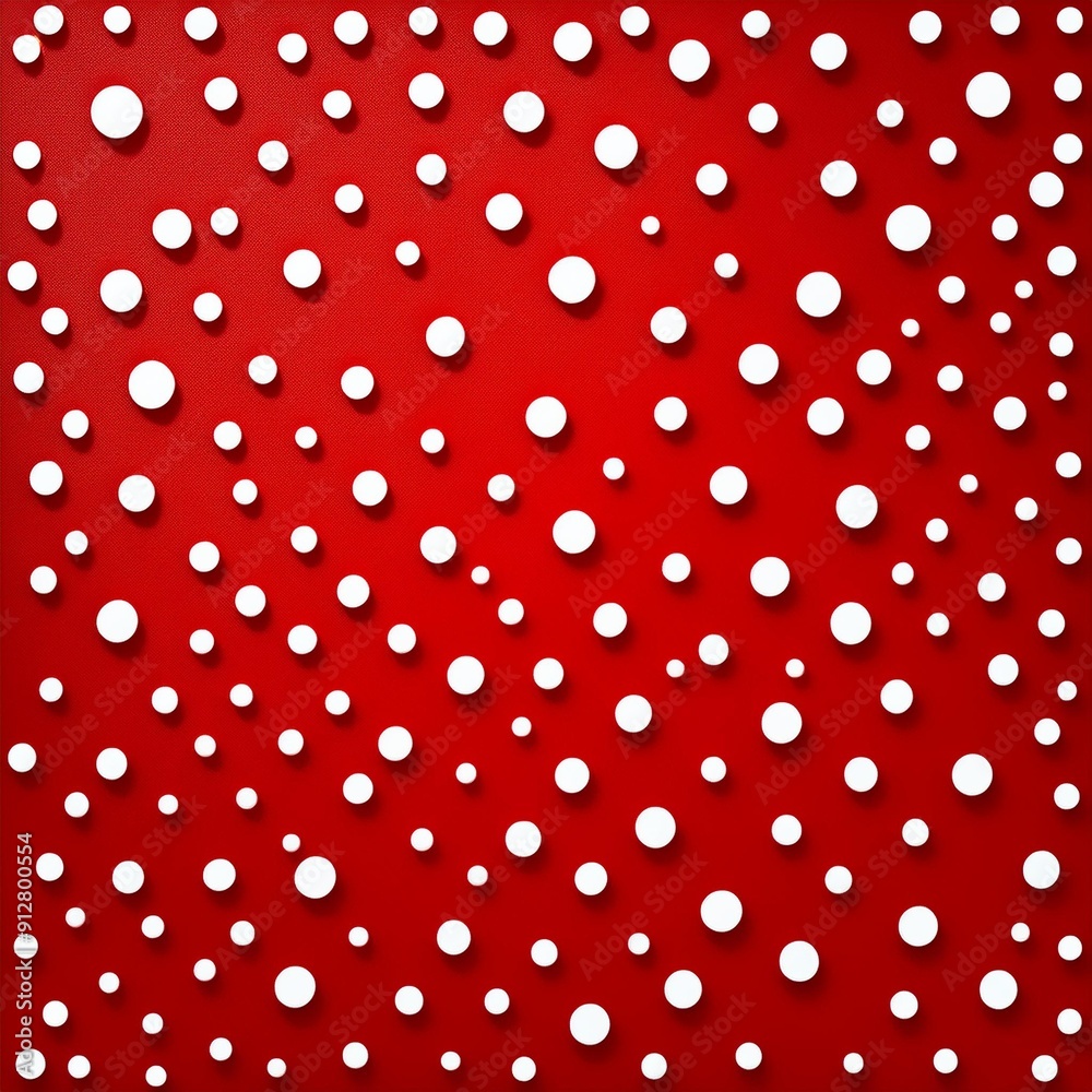 red background with white dots, AI generated red background with white dots, AI generated