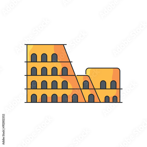 Colosseum vector icon