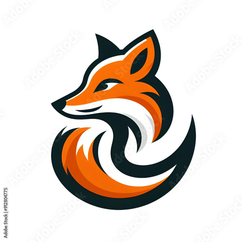 fox logo isolated on transparent background