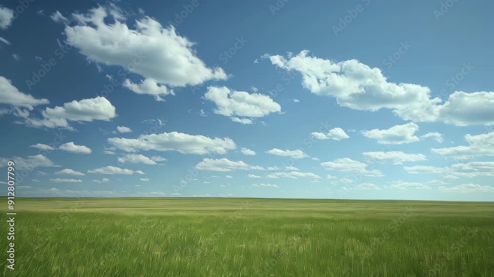 Landscape clouds grass field Landscape clouds grass field