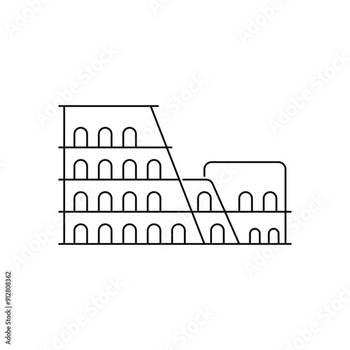 Colosseum vector icon