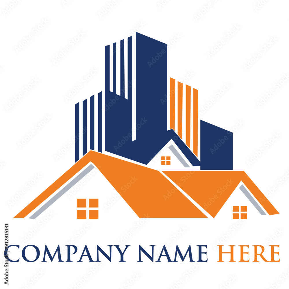real estate constriction house home loan logo real estate constriction house home loan logo