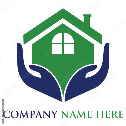 real estate constriction house home loan  logo