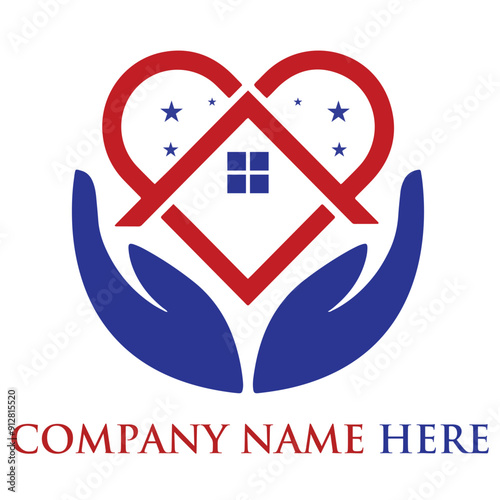 real estate constriction house home loan  logo