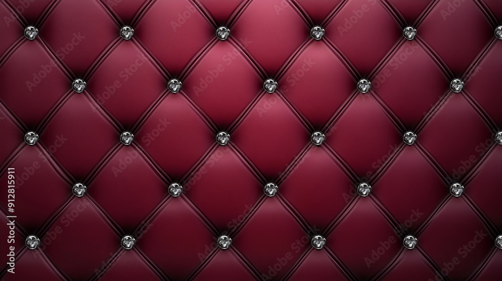 Luxury Elegant Grey Leather Background with Diamond Pattern and Text Banner Vector Illustration
