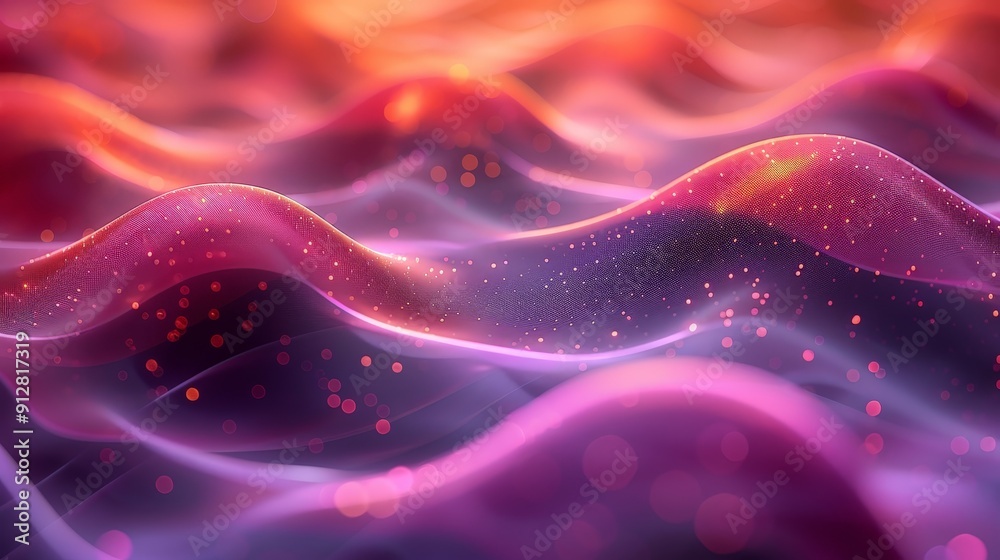 Abstract flowing lines in a gradient background Abstract flowing lines in a gradient background