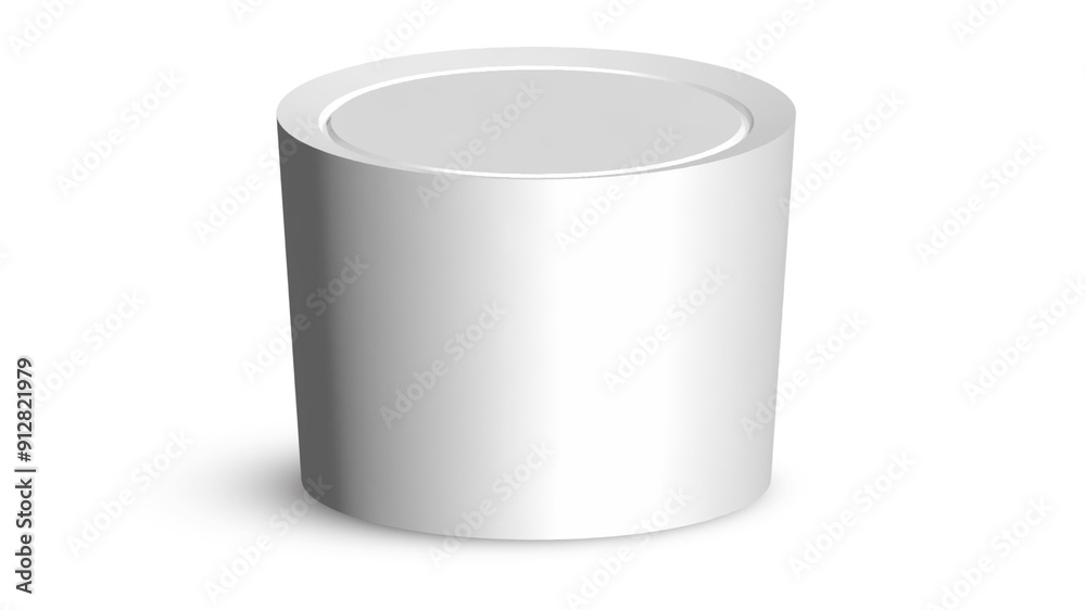 White cylinder pedestal stands clean luxury style for product banner White cylinder pedestal stands clean luxury style for product banner