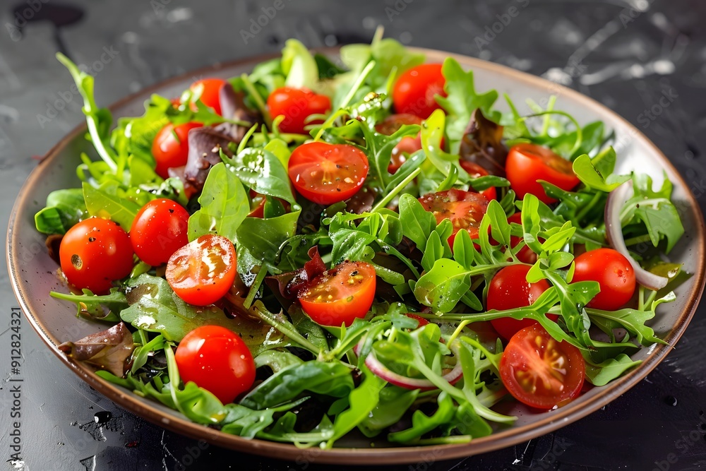 Fresh Salad with Cherry Tomatoes