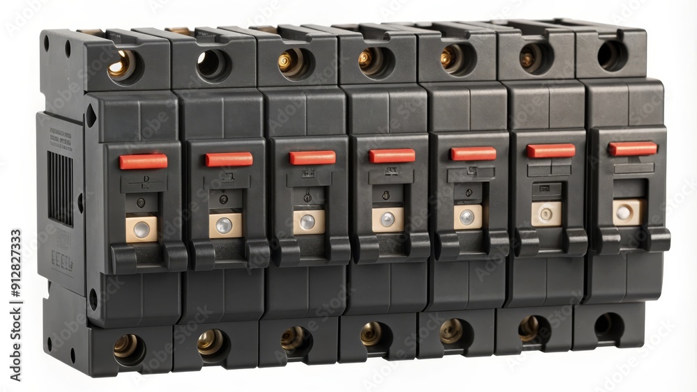 This image shows a 6-circuit breaker panel, a vital component of