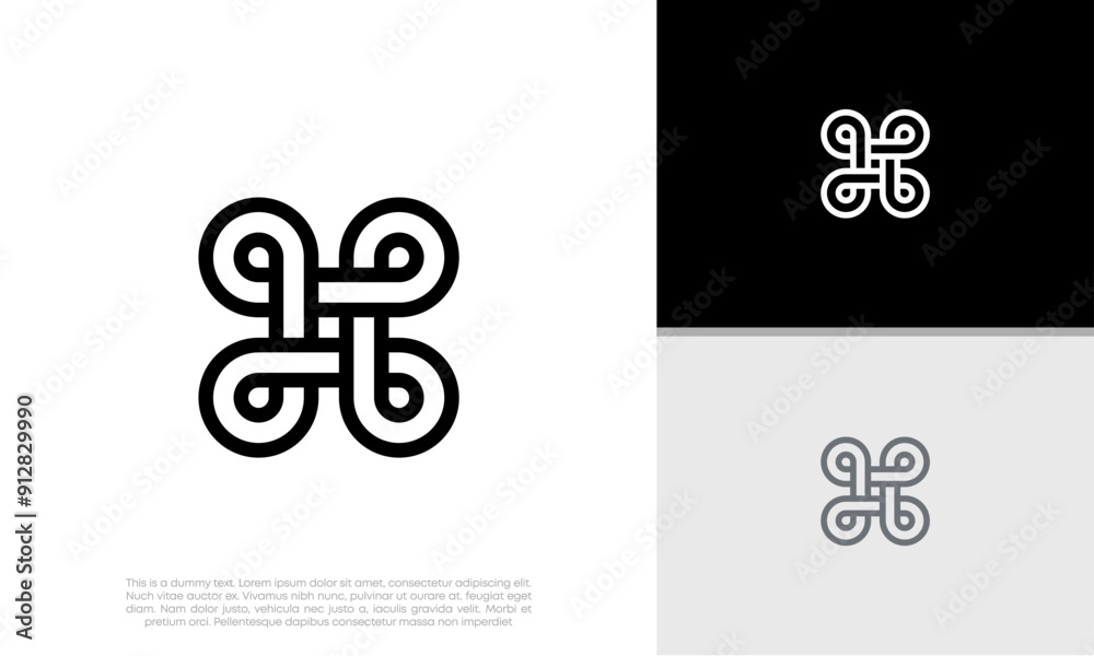 Abstract artificial intelligence logo. Innovative high tech logo template. Smart computer. machine learning. Cognitive logo. Technology Logo. Abstract artificial intelligence logo. Innovative high tech logo template. Smart computer. machine learning. Cognitive logo. Technology Logo.