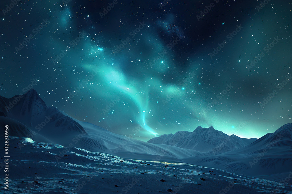 Generative ai on theme of beautiful northern lights, bright aurora borealis winter in atmosphere Generative ai on theme of beautiful northern lights, bright aurora borealis winter in atmosphere