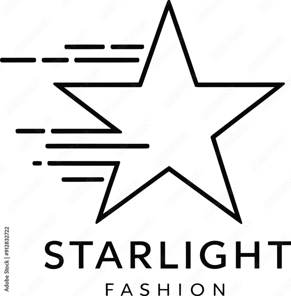 Star style fashion business logo design. AI generative. Star style fashion business logo design. AI generative.