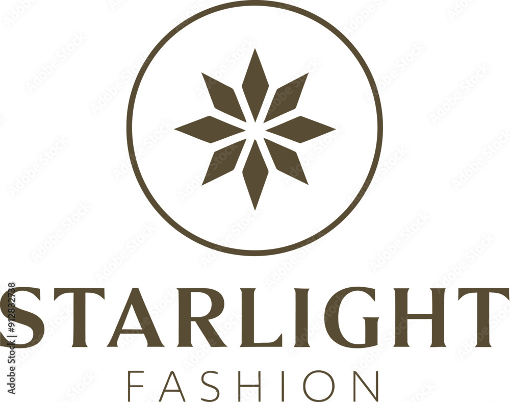 Star style fashion business logo design. AI generative. Star style fashion business logo design. AI generative.