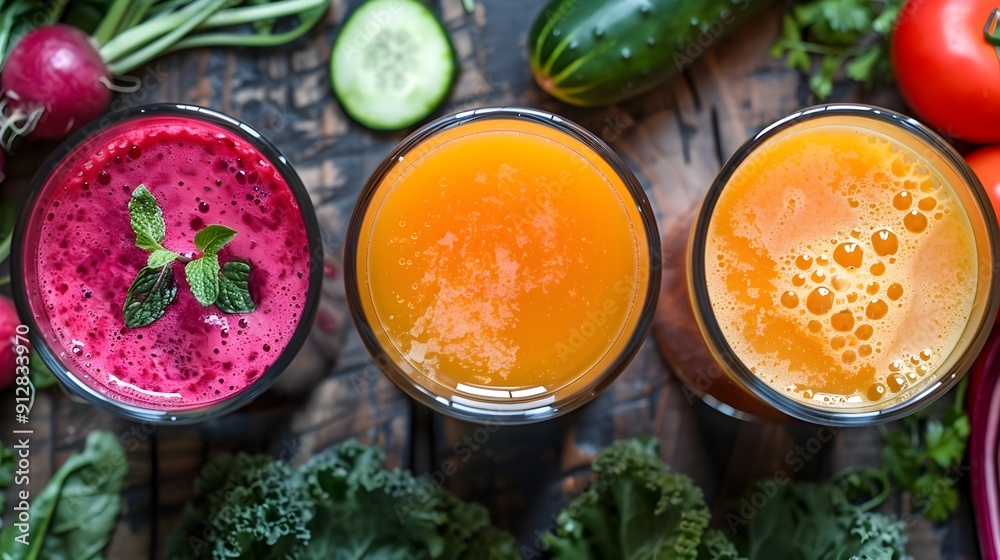 Freshly Pressed Vegetable Extract Juice in Glass Showcasing Healthy Organic Realism Freshly Pressed Vegetable Extract Juice in Glass Showcasing Healthy Organic Realism