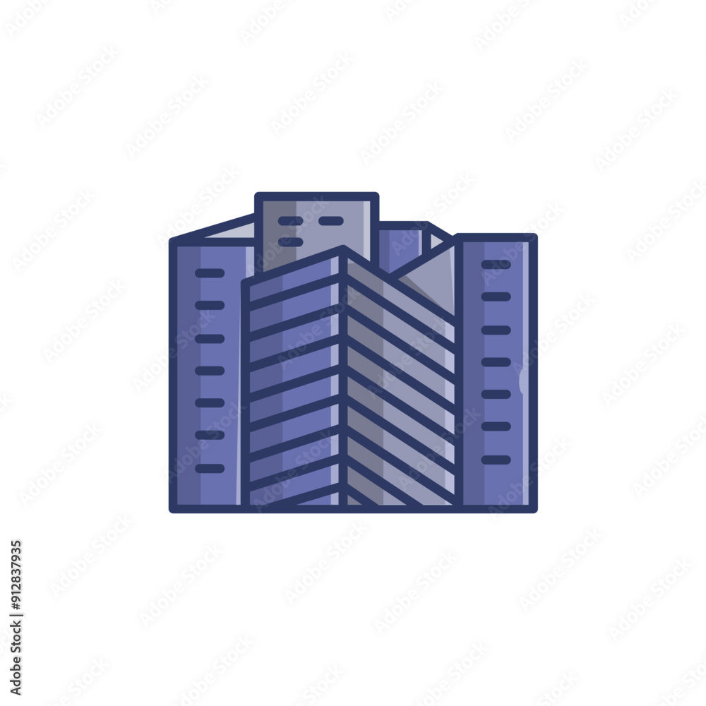 Skyscraper minimalist vector illustration ,simple transparent graphic element .Isolated on white background Skyscraper minimalist vector illustration ,simple transparent graphic element .Isolated on white background