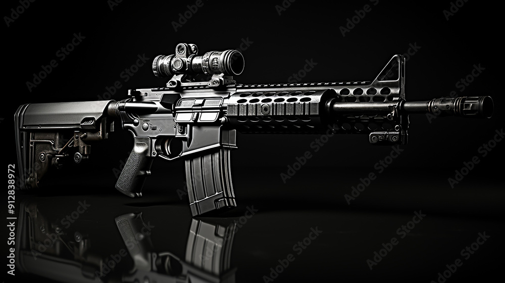 3d army weapon photo. generative ai 3d army weapon photo. generative ai