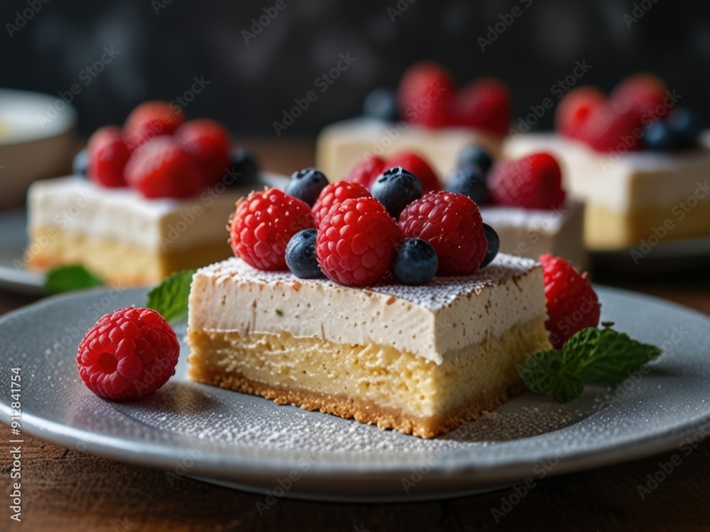 keto dessert made from almond flour and berries keto dessert made from almond flour and berries