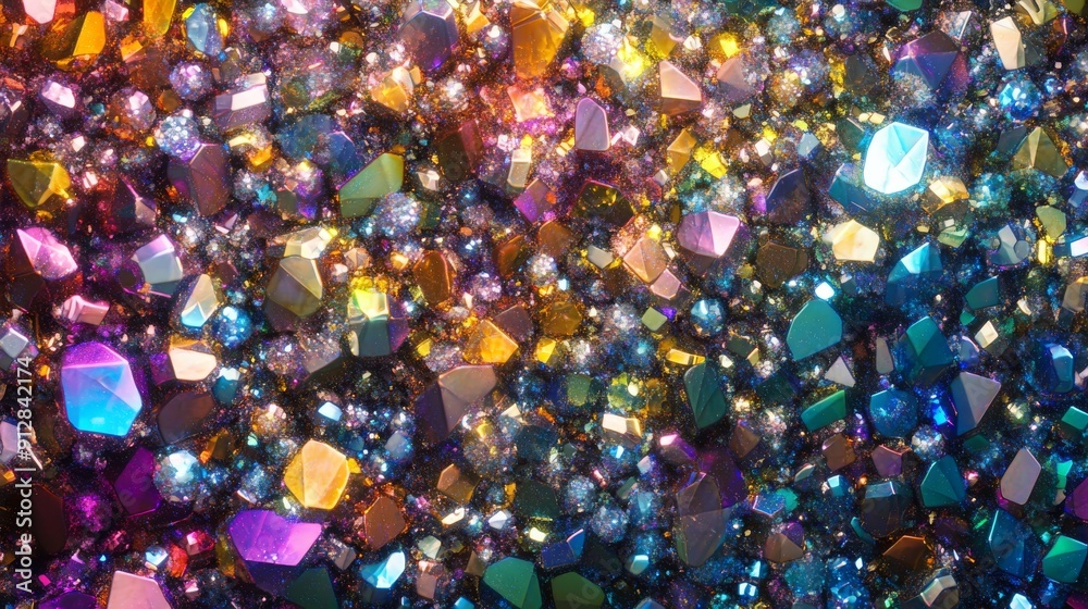 Colorful gemstones and crystals in a radiant and sparkling display with vibrant reflections and bright hues, luxury 3d background Colorful gemstones and crystals in a radiant and sparkling display with vibrant reflections and bright hues, luxury 3d background