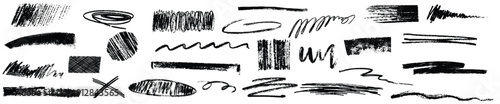 hand drawn charcoal pencil lines squiggles rough crayon strokes scribble scrawls