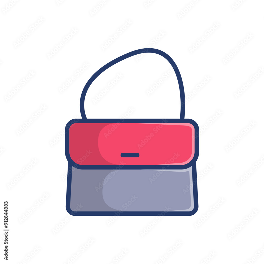 Handbag minimalist vector illustration ,simple transparent graphic element .Isolated on white background Handbag minimalist vector illustration ,simple transparent graphic element .Isolated on white background