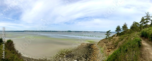 Photographie panoramique des côtes Bretonnes.