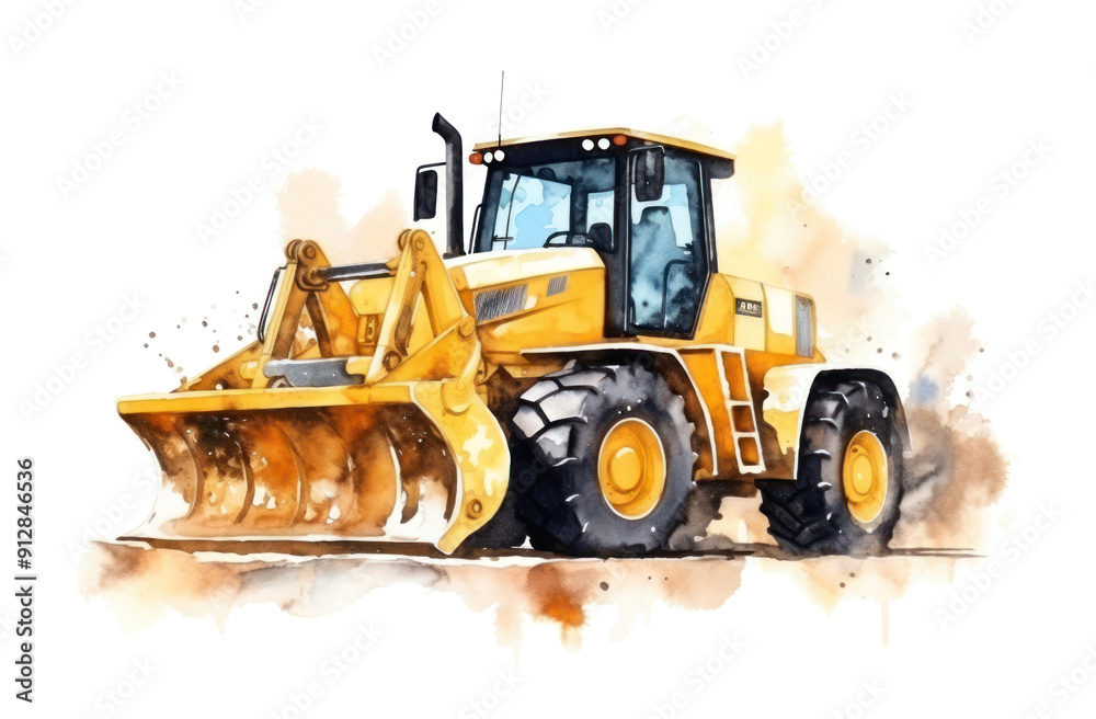 PNG Water color loader machinery equipment snowplow. PNG Water color loader machinery equipment snowplow.