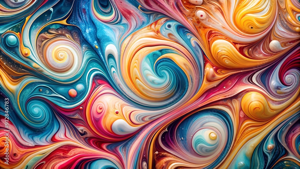A Captivating Dance of Marble Swirls in Vibrant Hues Generative AI A Captivating Dance of Marble Swirls in Vibrant Hues Generative AI