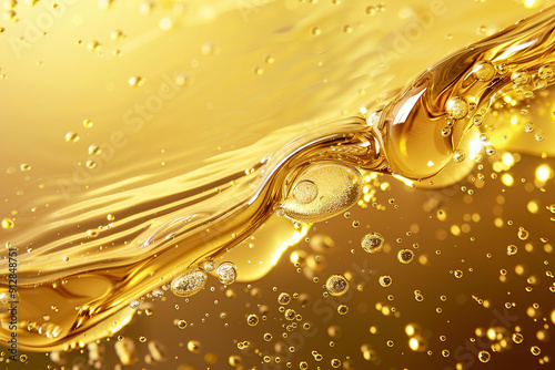 Generative ai on theme of beautiful texture surface motor oil, design natural abstract background