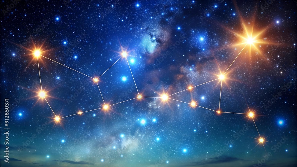 Fototapeta premium A Celestial Tapestry of Sagittarius Generative AI