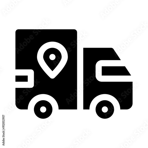 shipping glyph icon