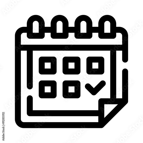 schedule line icon